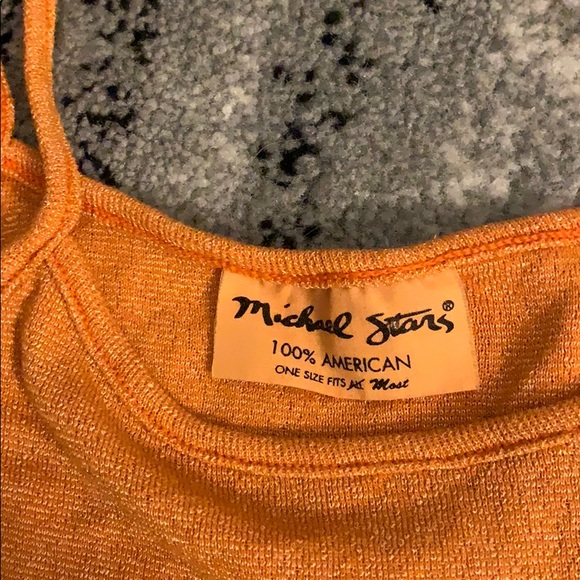 Orange, sparkly, cami. Fits all sizes. - Picture 2 of 2